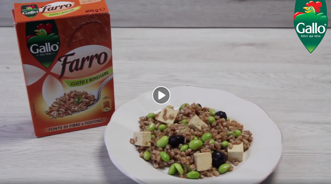 foto ricetta INSALATA DI FARRO CON FETA, EDAMAME E MIRTILLI 