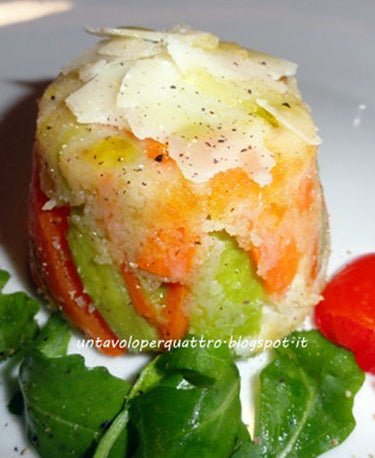 foto ricetta Tortini di riso con verdure 