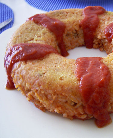 foto ricetta Timballo di riso con prosciutto e provola affumicata 