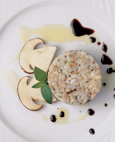 foto ricetta Insalata di riso con funghi porcini e rana pescatrice 