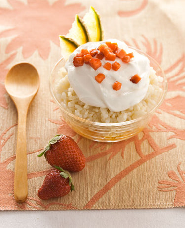 foto ricetta Insalata di riso estiva con fragole e melone 