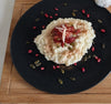 CARAMELIZED APPLE CINNAMON RICE PUDDING 