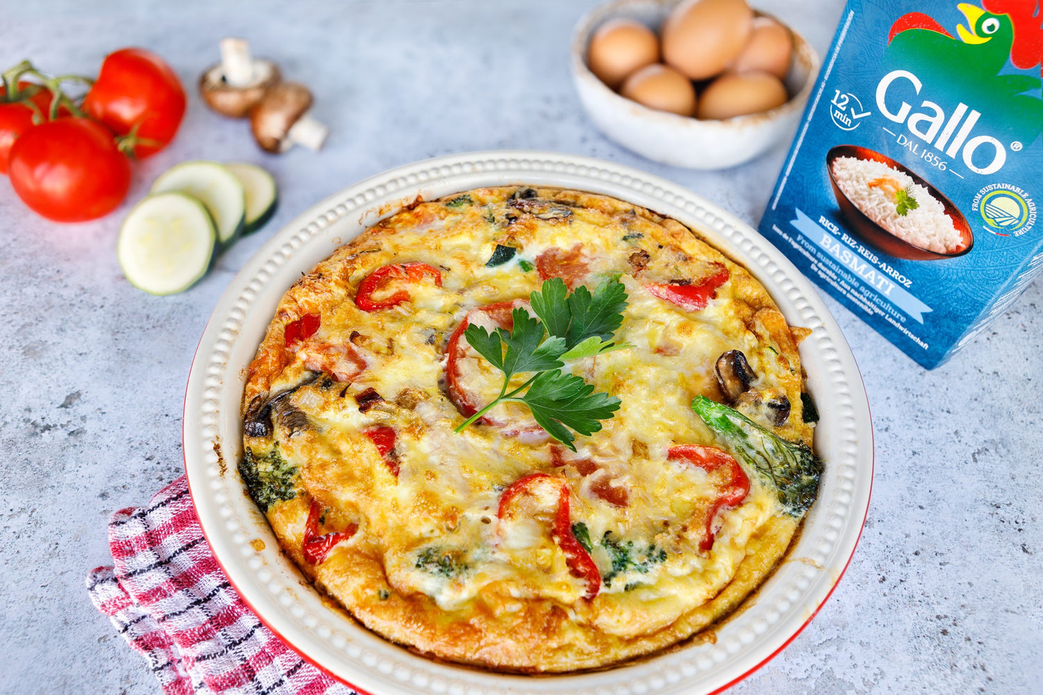WHAT’S IN THE FRIDGE BASMATI RICE FRITTATA 