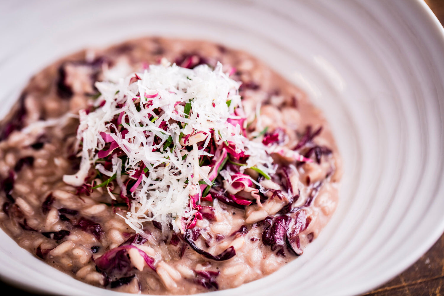 RADICCHIO RISOTTO FOR ENTERTAINING A LARGE GROUP 