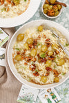 Fenchel-Risotto mit geschmorten Weintrauben und Walnüssen 