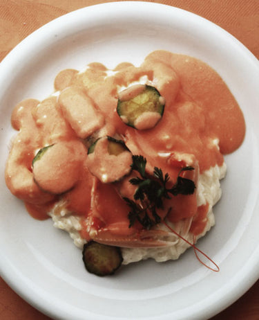 foto ricetta Riso zucchine e scampi 