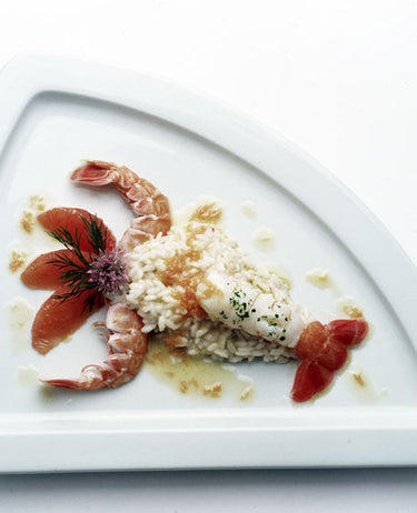 foto ricetta Riso con pompelmo rosa e scampi 