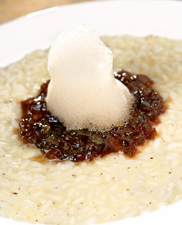 foto ricetta Riso al nero di seppia e calamaretti 