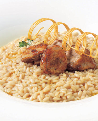 foto ricetta Riso Carnaroli con quaglie e Grana Padano 