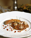 CREAMED AMARONE RISOTTO WITH DUBLIN BAY PRAWN AND SWEET PEPPER RAGOUT 