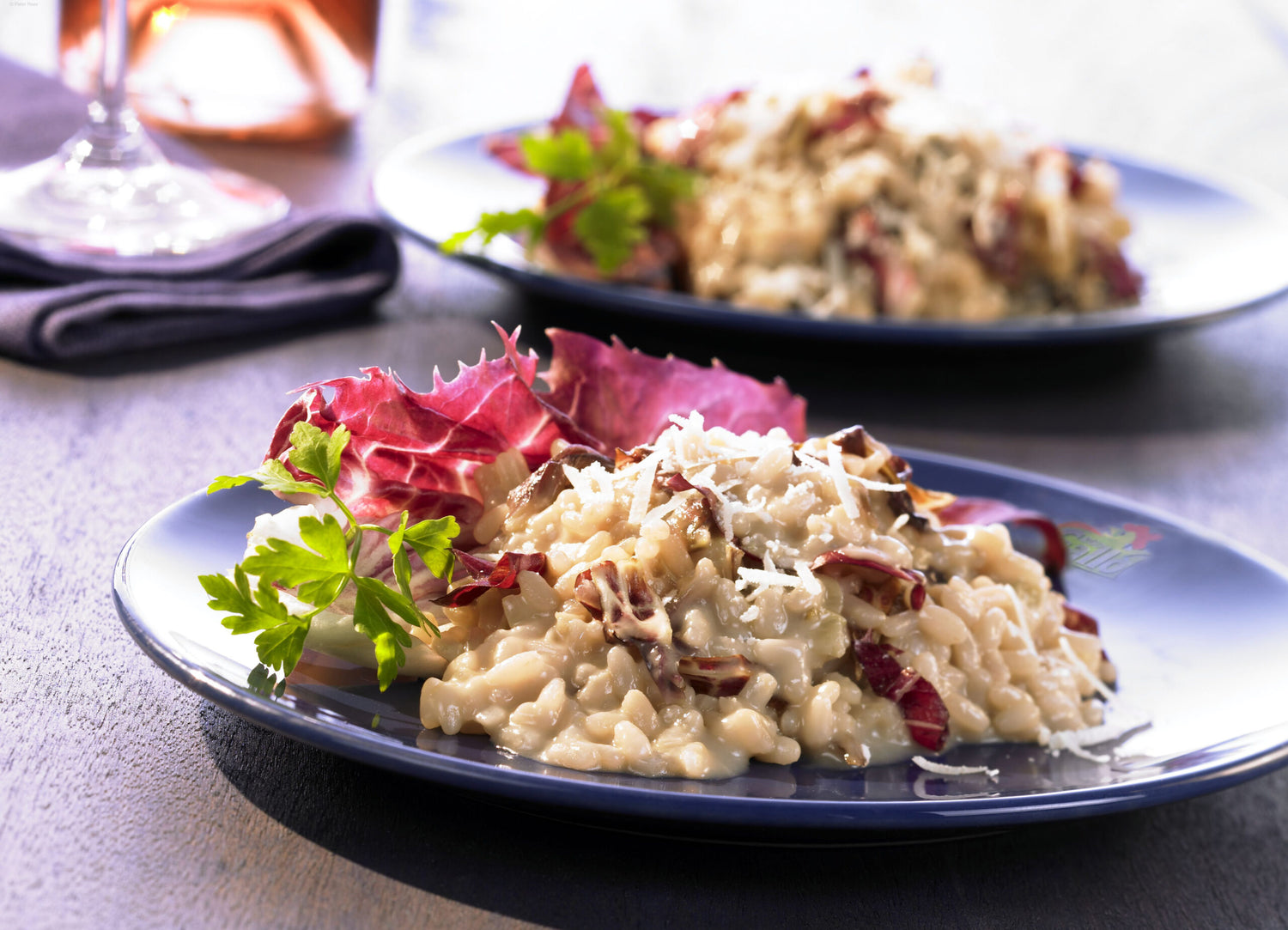 KÄSE-RISOTTO MIT RADICCHIO UND GORGONZOLA 