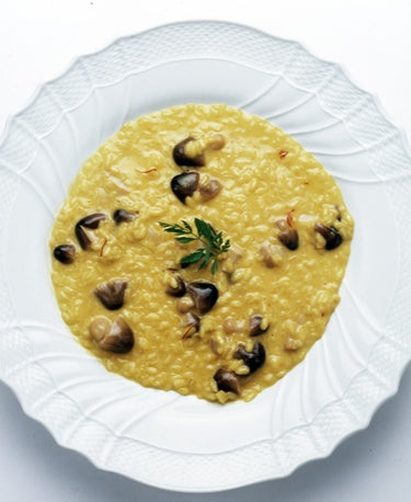 RISOTTO MIT STEINPILZEN UND SAFRAN 